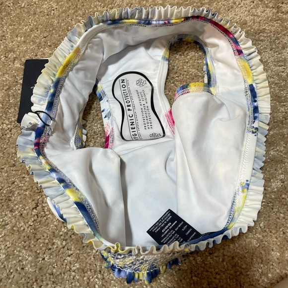 NWT (XS/S) M? Tommy Hilfiger smock ruffle hip hugger waistband full back bottoms - Picture 4 of 13